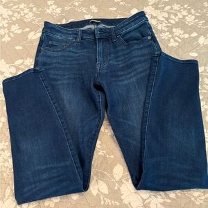 Express Dark Wash Mid-Rise 90s Cut Slim Jeans Sz 28x32